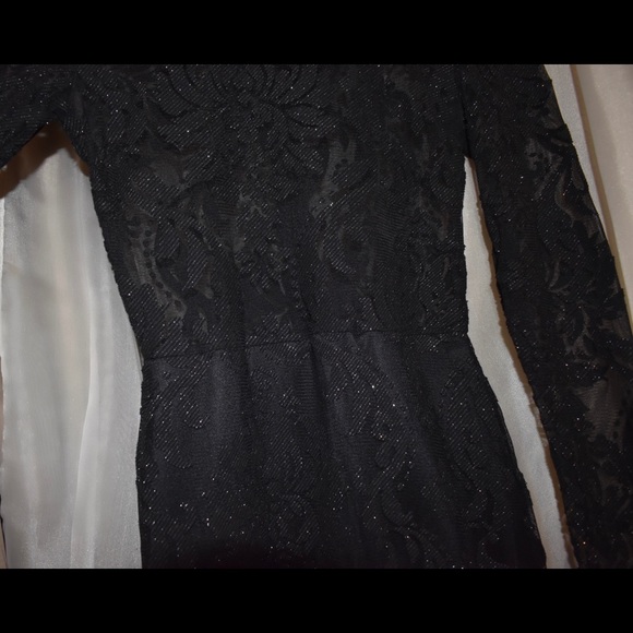 Black Velvet Mini Dress - Picture 4 of 7